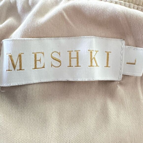 Meshki Tan Mia Thin Strap Bodycon Maxi Dress Size Large - Picture 5 of 6